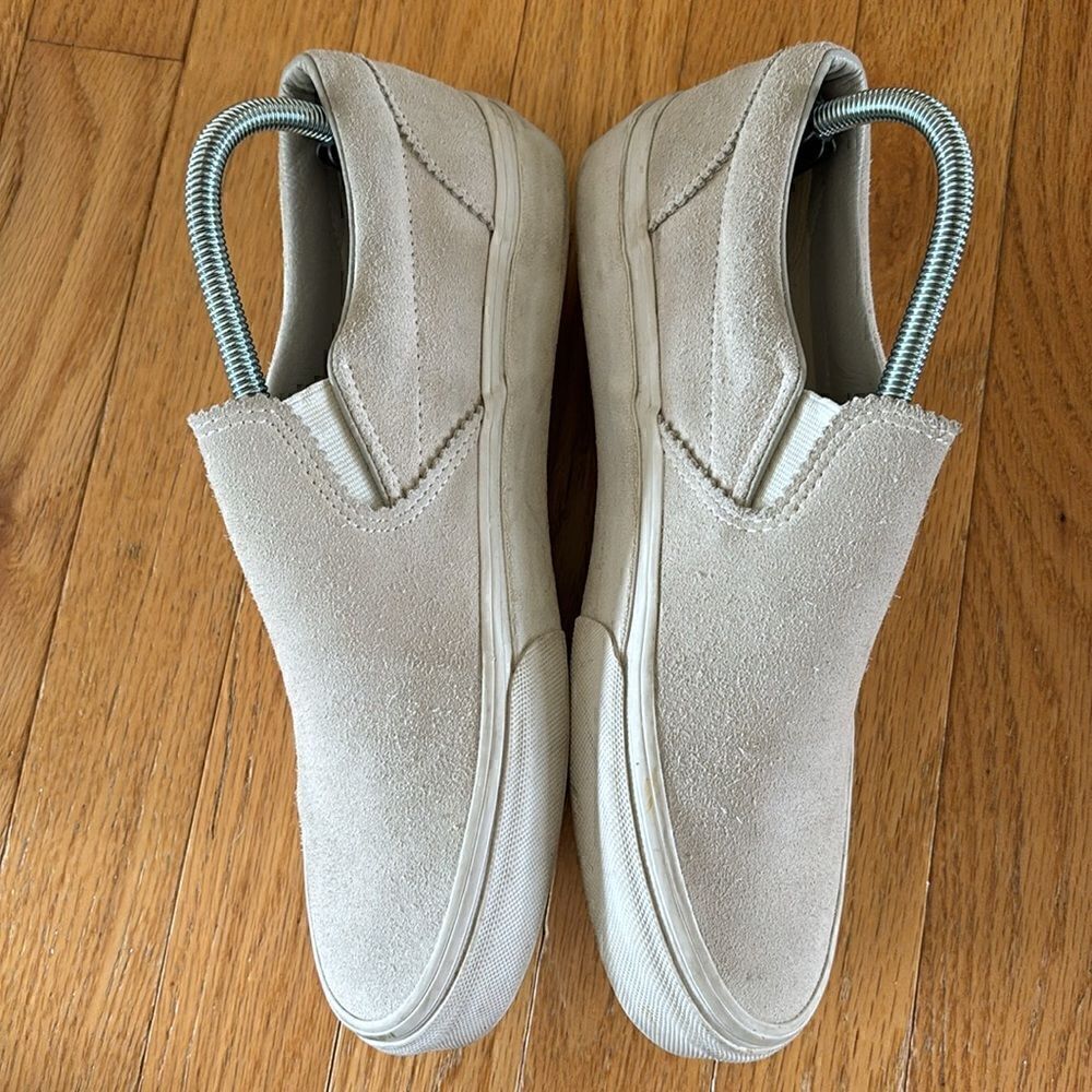 Vans Classic Slip-On Shoes in Gray Suede | Slides Women’s 10 Men’s 8.5 - Picture 5 of 8